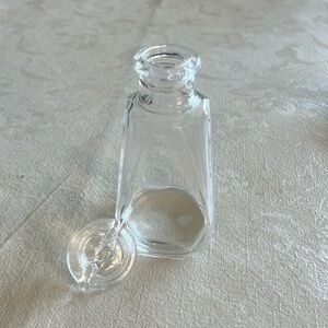 Vintage Clear Glass Pour Bottle